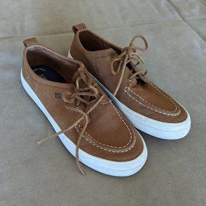 Sperry women's top-sider brown nubuck faux suede memory foam